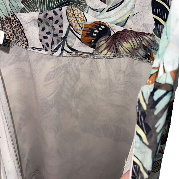 Super Natural By Secret Mission Womens Dress Size Small Multicolor Jungle Floral - Picture 8 of 10